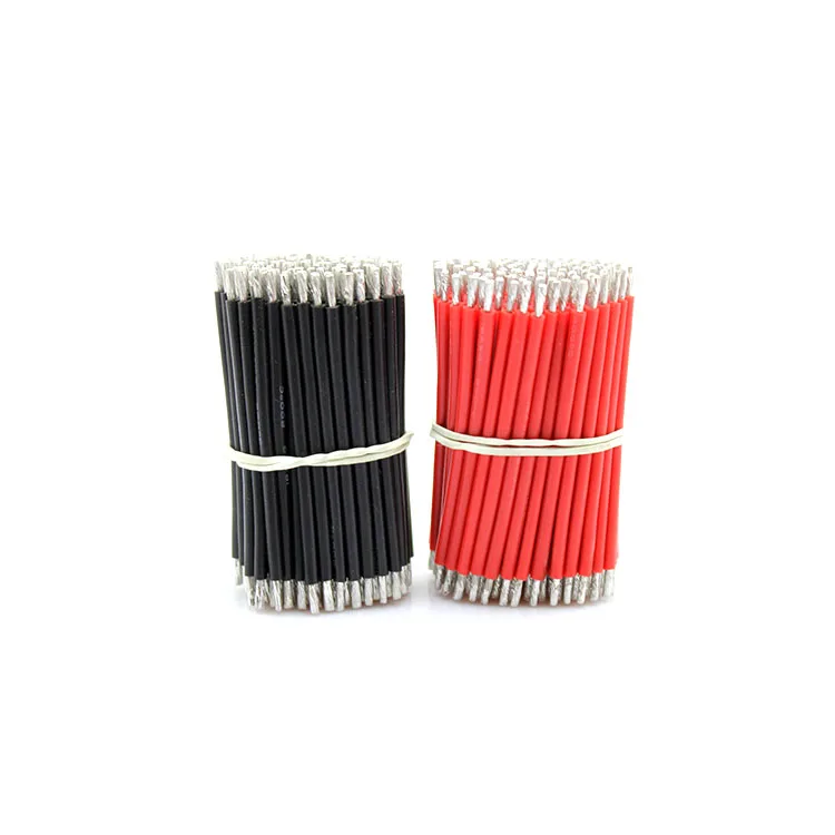 

Free shipping 100pc 10cm 10 awg silicone wire quality Aircraft model flexible silicone wire for battery high temperature