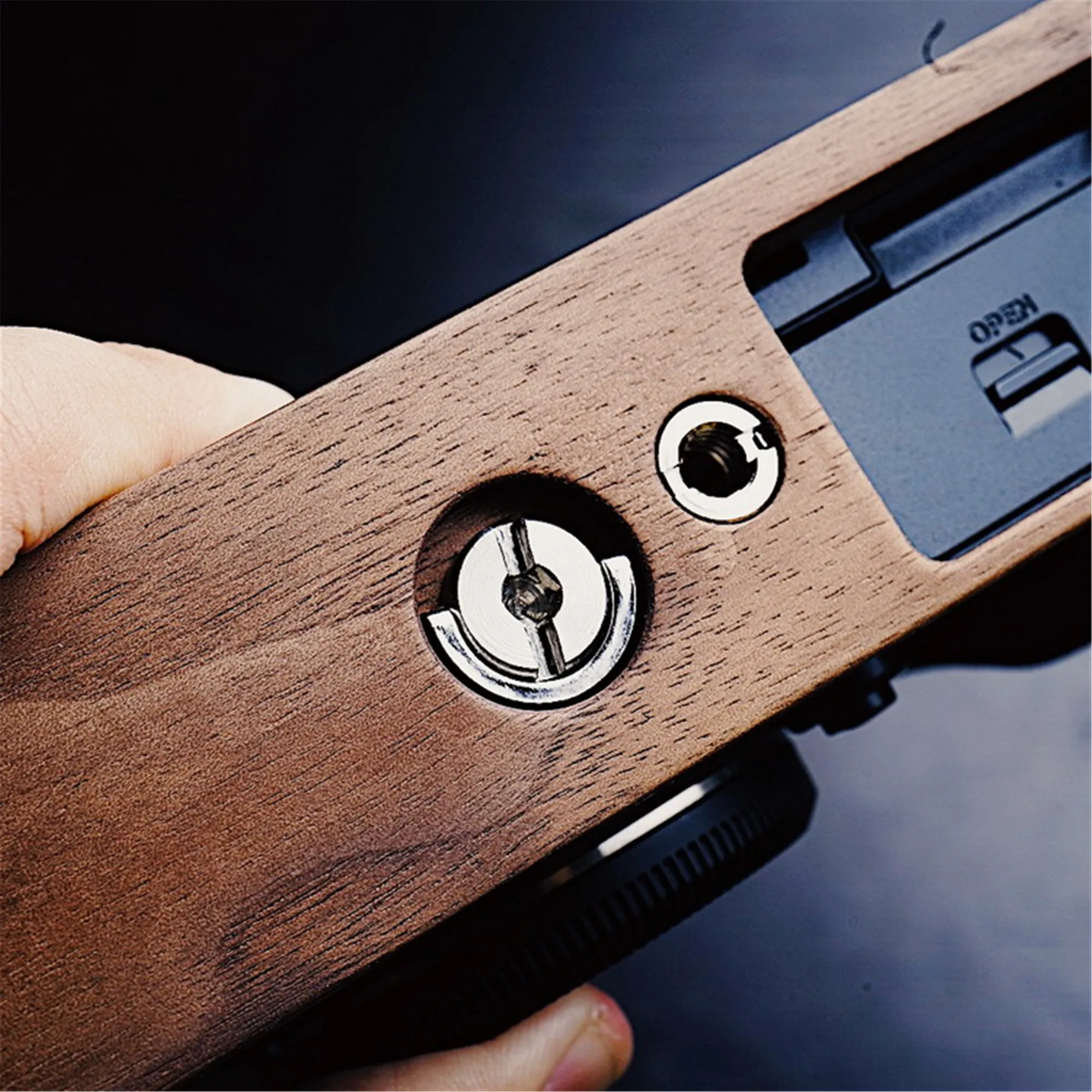 Wooden Wood Base Plate Hand Grip Plate Bracket For FUJI XT3 FUJIFILM X T3 Tripod Support