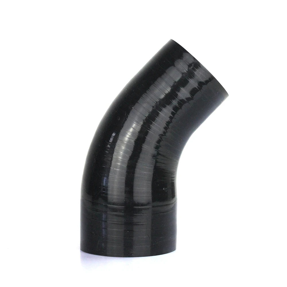 R-EP 45 degrees Reducer Silicone Elbow Hose 38 45 63 76 83 89MM Rubber Joiner Bend Tube for Car Accessories Cold Air Intake Hose