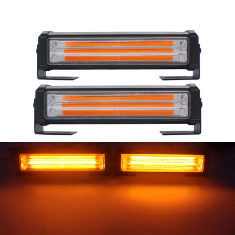 

Car Truck Front Grille Flash Warning Light Bar COB Car Styling DRL lights Police Fireman Emergency Strobe Light Fog Lamp 36W