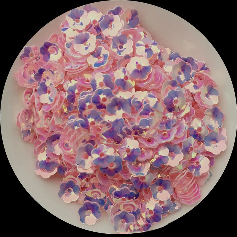 Concave Sequins Flower Shape Multicolor Shining PVC Sequins for Dress Home Party Wedding Decor Sequin DIY Craft Decor 5/6/8/10mm