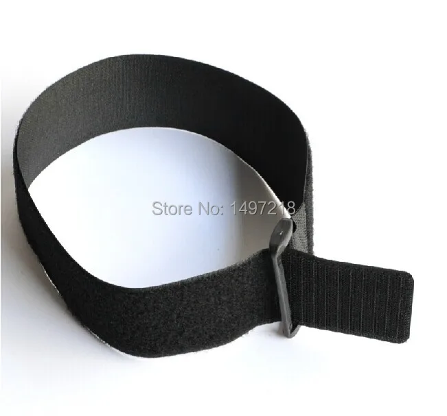 Wholesale 10pcs/lot 30*800mm black magic tape cable tie nylon strap with plastic buckle Hook Loop Magic Tape Free shipping