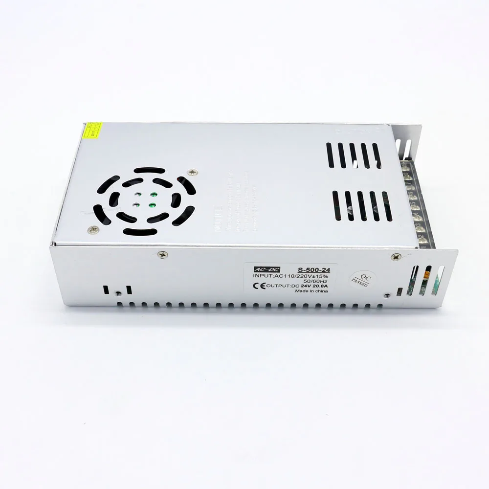 110V 220V to 24V Dc Led Power Supply 500W Output 20A SMPS for Led Strips