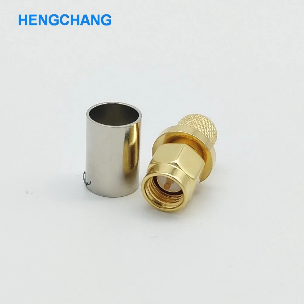 10pcs/lot SMA Male Connector 50-5 SMA Connector RF Coaxial Connector for 5D-FB SYWV50-5 LMR300 SYV50-5c Coaxial cable Connector