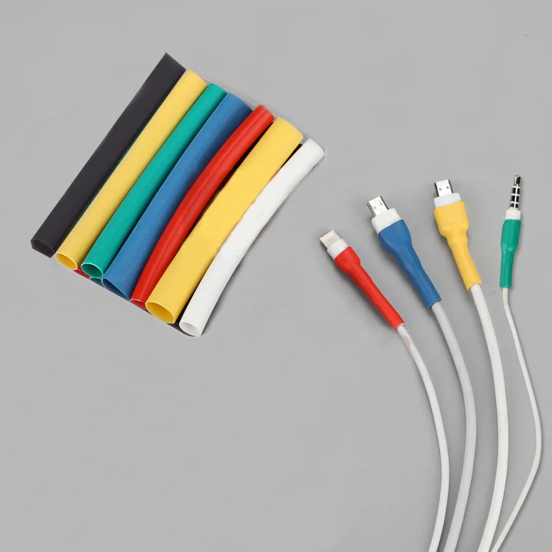 10cm Cable Protector Heat Shrink Tube Organizer Cover per la gestione del cavo per Android iPhone 5 5s 6s 7 7p 8 8p xs auricolare MP3 USB