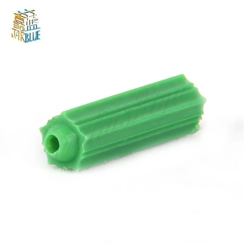 100Pcs M6 M8 Green Masonry Screw Fixing Wall Anchor Plugs Wall Drywall Plastic Anchor Wall Plug Masonry Drill Dry Wall Plugs