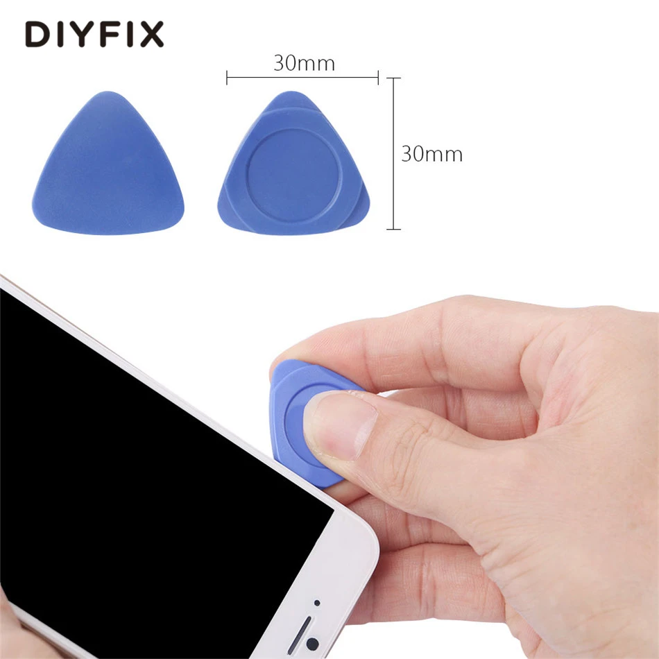 DIYFIX-Kit d'outils de réparation de téléphone portable, outil d'ouverture de levier, jeu de tournevis pour iPhone 12 X, 8, 7, 6S, 6 Plus, ensemble d'outils à main, 21 en 1