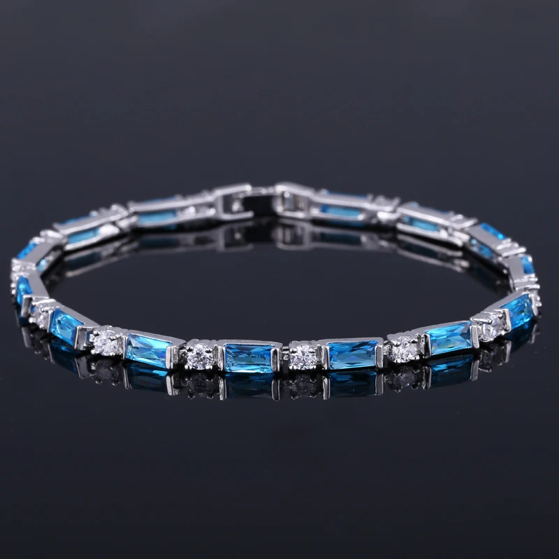 CWWZircons Modische CZ-Charm-Armbänder mit Roten, Grünen und Blauen Kristallen für Damen, Weihnachts- und Neujahrsgeschenk, Großhandel S0012 – Detail 8