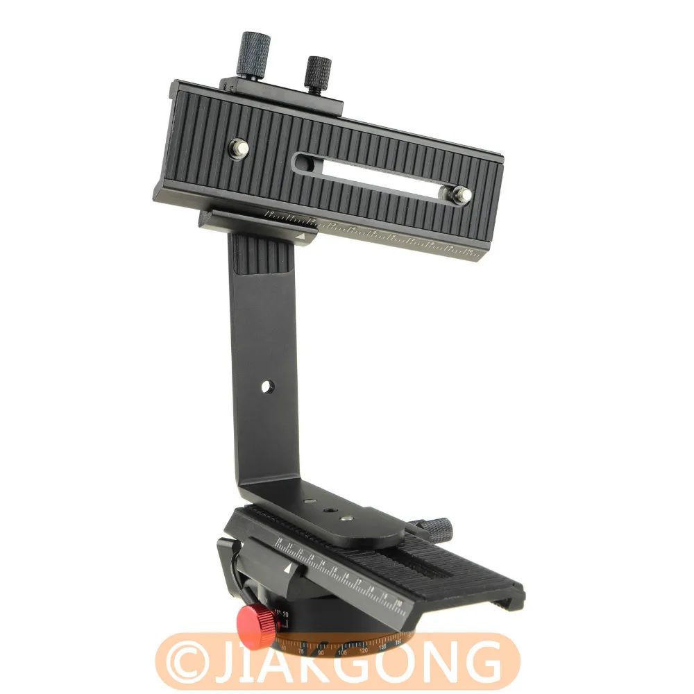 DSLRKIT 360 Degree Swivel Panoramic Indexing Rotator+ 2 Way Rail Slider+ L Bracket Kit