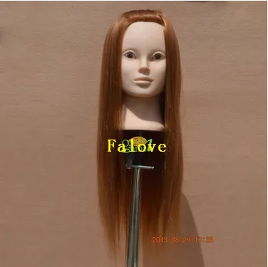 Free Shipping Mannequin Dummy Mannequin Head With Hair Golden Training Female Mannequin Head With Hair With Free Clamp