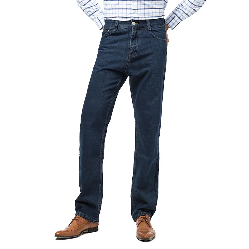 2021 novo 100% algodão dos homens de negócios jeans clássico masculino longo azul denim calças primavera outono marca regular ajuste jeans tamanho 28-42