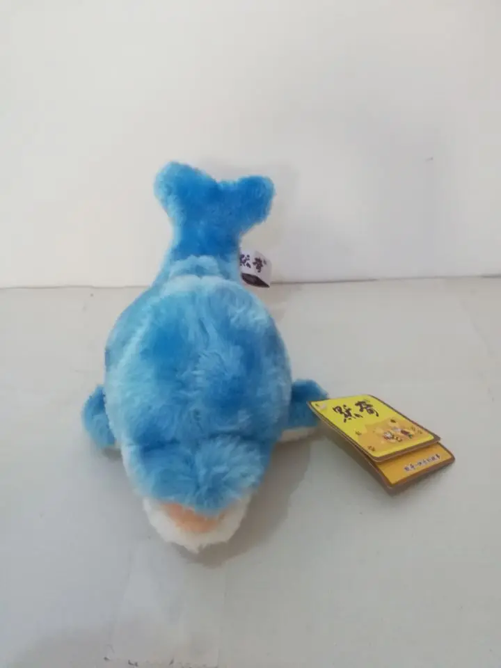 about 27cm blue cartoon dolphin plush toy soft doll birthday gift s2118