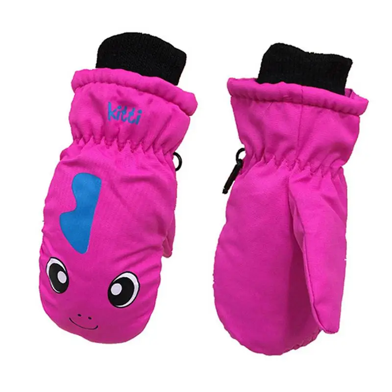 Gants de Ski chauds d'hiver pour enfants, pour garçons/filles, sport, imperméables, coupe-vent, antidérapants, mitaines de neige, poignet étendu