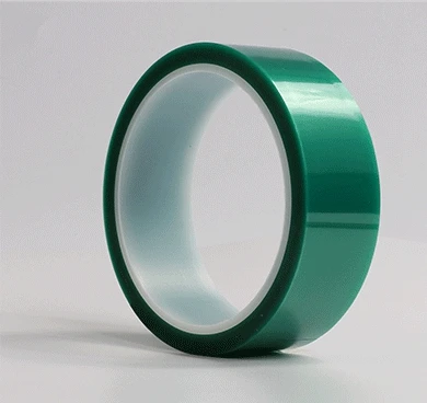 5 Rolls Width 50mm x 33m PET green silicone film high temperature adhesive tape,Green Polyester Tape Powder Coating High Temp