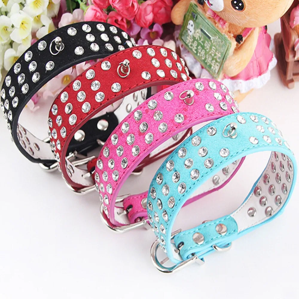 Small Cats Dogs Collars Rhinestone Chihuahua Pet Necklace Accessories Collar Puppy Supplies animaux accessoires chien