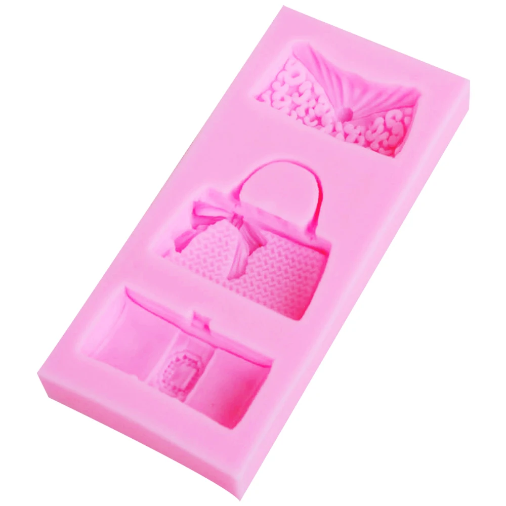 Byjunyeor F1154 Fashion Bags Epoxy UV Resin Fondant Chocolate Mold Silicone Mold Fondant Cake Decoration Molds