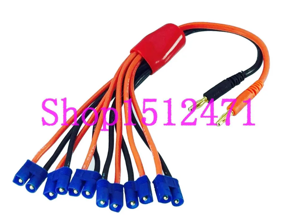 

4mm Banana plug to 6x EC3 male Parallel Charge Lead for RC Battery