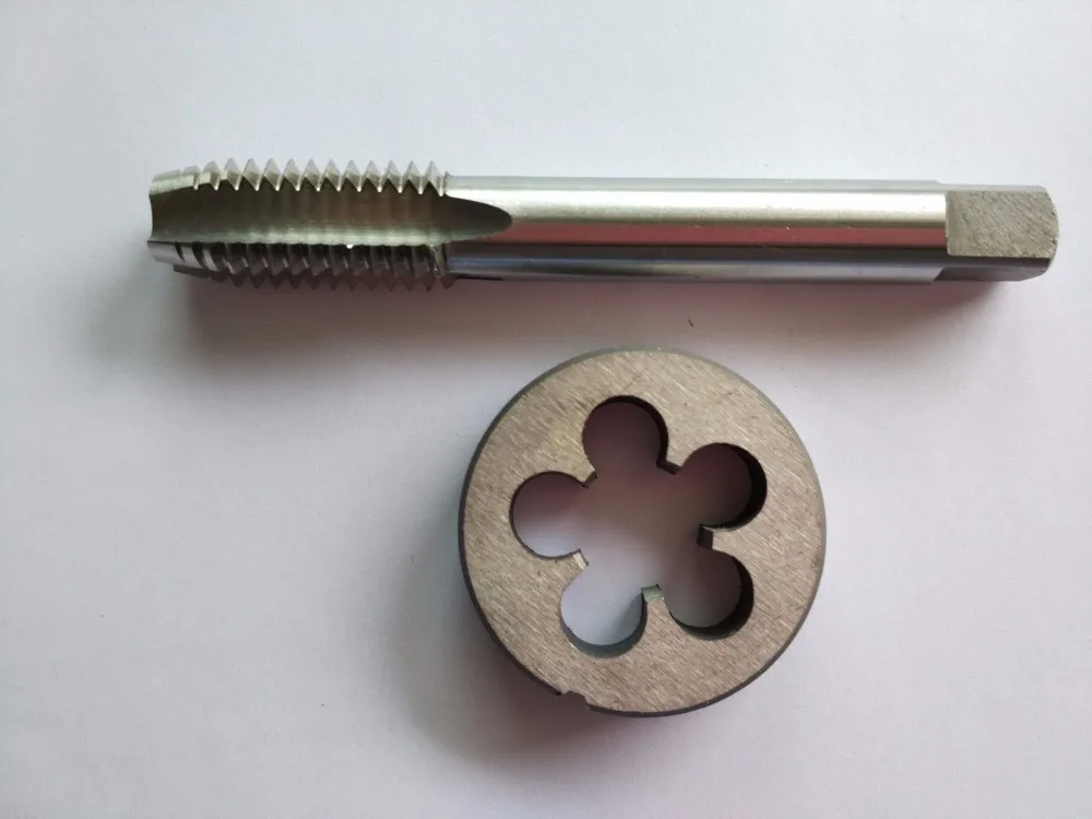 

1pc Tap and 1pc Die Metric Right Hand Machine Plug Threading Tool M15 X 0.5 0.75 1.0 1.25 1.5 2.0 pitch