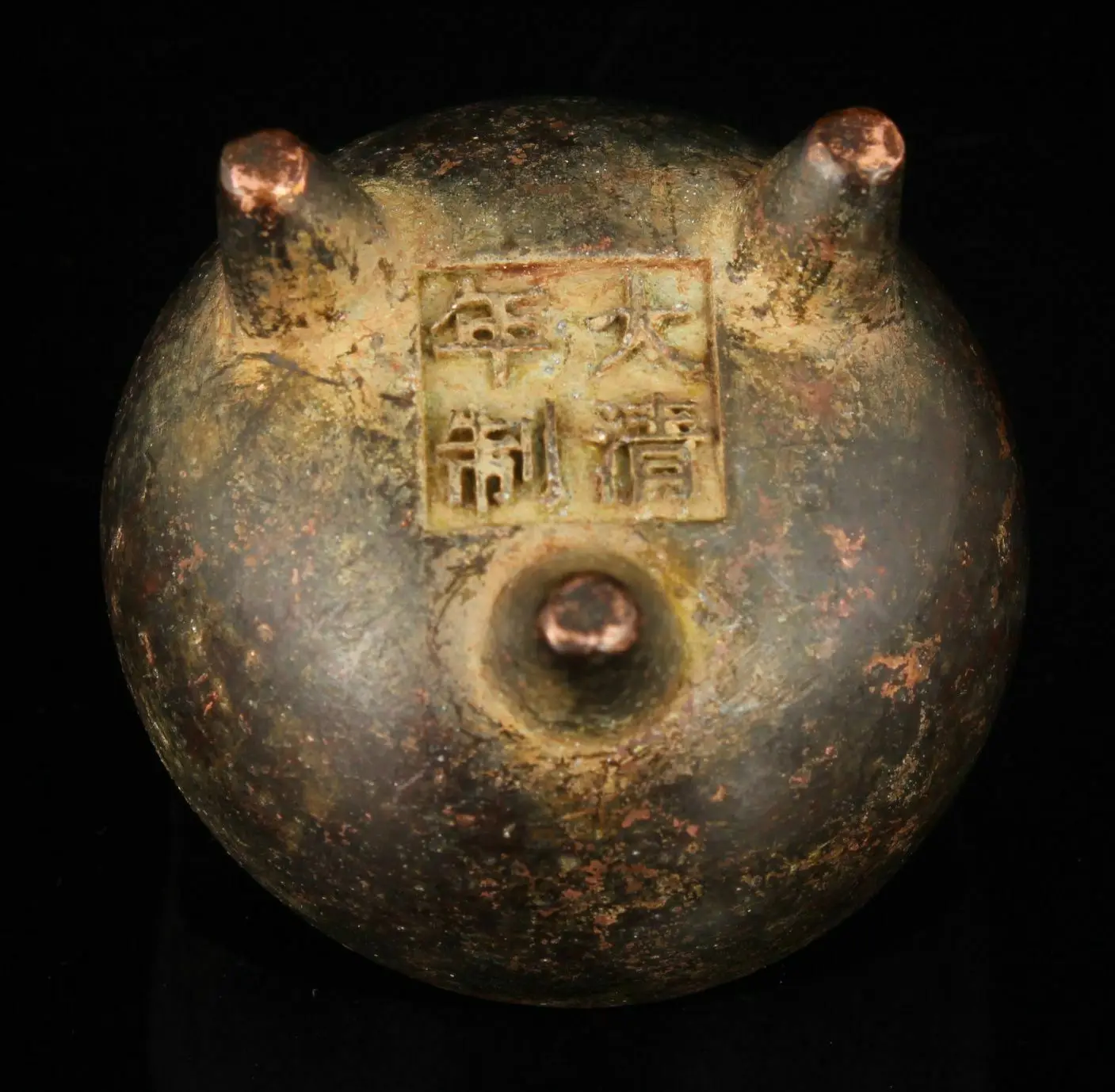 Chinese Collectible Hand-carved Retro Bronze Mini Incense Burner Censer Ornaments Decoration