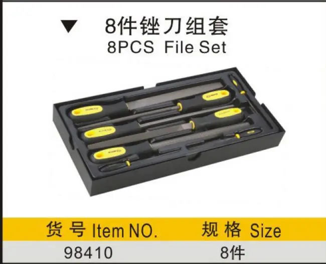 BESTIR New Arrival CR-V 8pcs 200mm File set with 3*140mm Small File Hand Tools NO.98410 wholesale