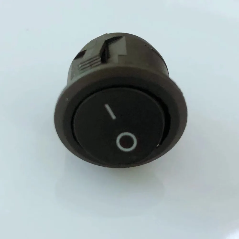 3PCS G157 red black white KCD1 2PIN 20mm On/Off SPST Round Rocker Switch DC AC 6A/250V Car Dash Dashboard Track Dropship