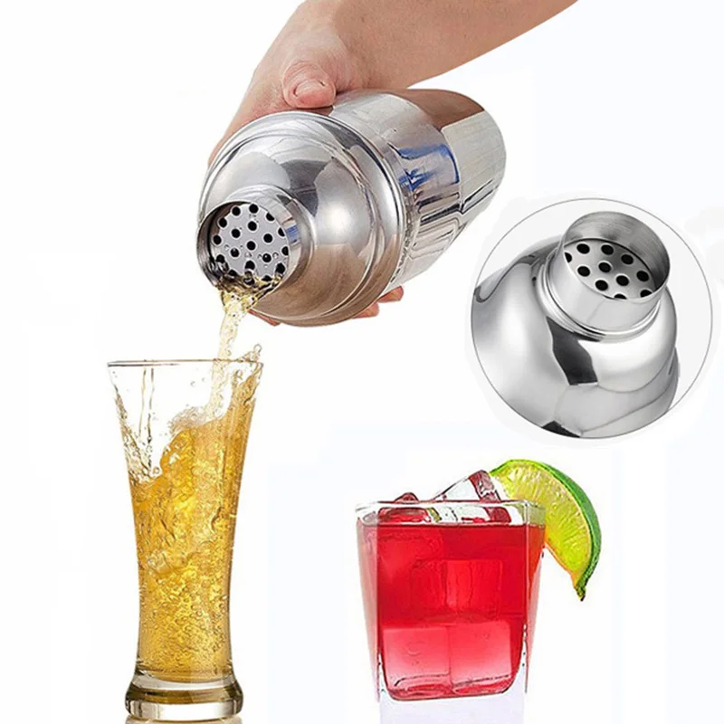 UPORS Cocktail Shaker 550ml/750ml Stainless Steel Wine Martini Boston Shaker Mixer For Bar Party Bartender Tools Bar Accessories