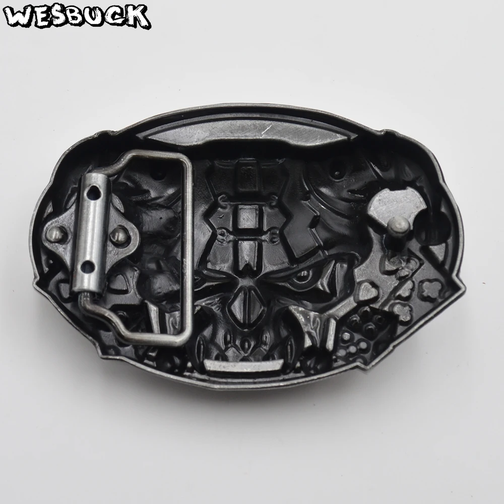 WesBuck Brand Belt Buckles New Style Skull Cowboy Belt Buckle Cowboy Cowgirl Belt Head