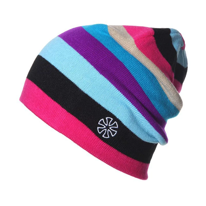 Unisex Brand Hats Men Women Warm Winter Knitting Skating Cap Men ski Hat Turtleneck Cap Gorro