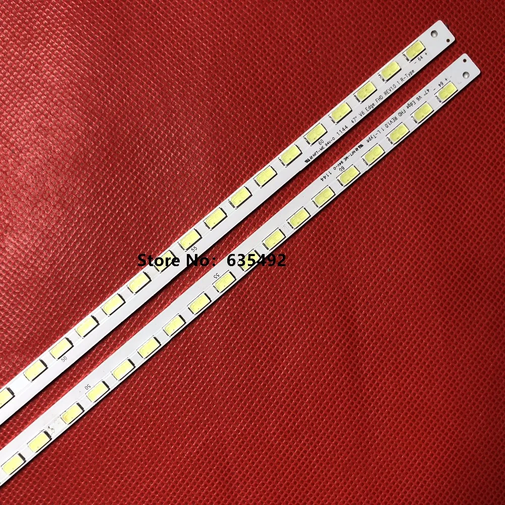أضواء شريط LED 64 مصباح ، V6 Edge ، FHD ، 47LW5700 ، 47LW5300 ، 47LW4500 ، LED47T36X3D ، LE47A300N ، 47PFL7606H ، 47PFL7666T ، 47LW650T ، LC470EUF ، SD F1
