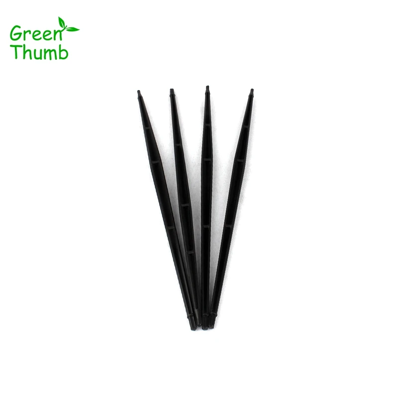 5pcs Green Thumb 32cm Plastic Long Rod Garden Ground Plug Greenhouse Lawn Garden Sprinkling Irrigation System Fittings