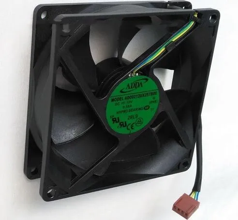 ADDA 9025 de 9225 9cm AD09212UX257B00 12V 0.38A 4 línea de control de temperatura del ventilador