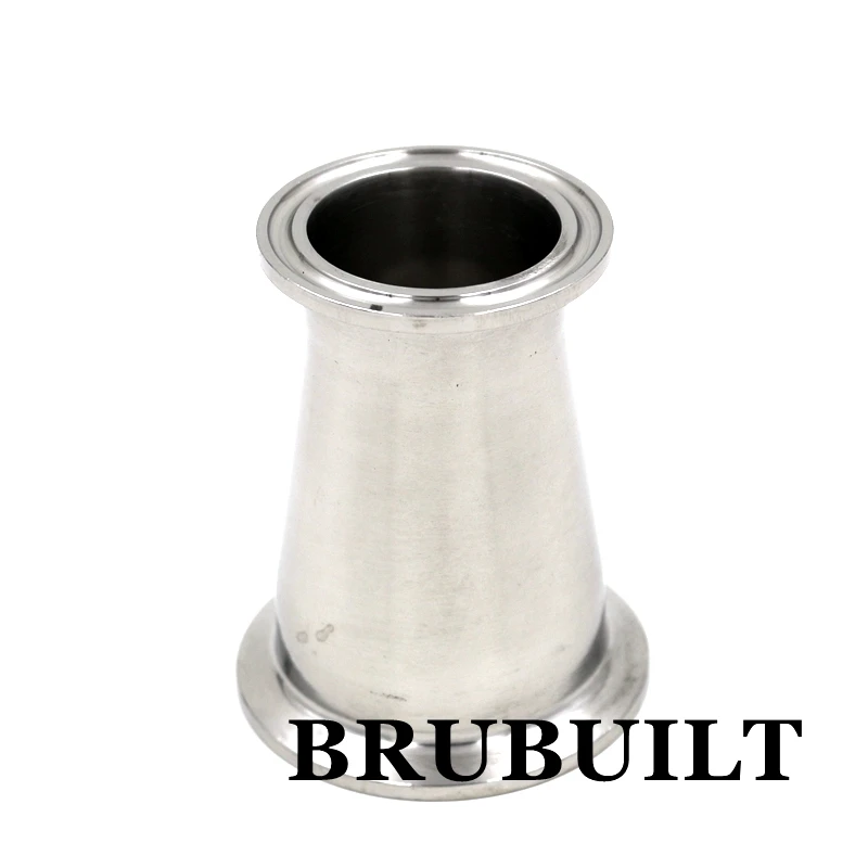 Redutor concentrado compatível com tri clover, 2 ", tc x 1.5", tc