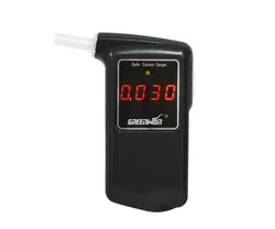new AT-858S Patent high accuracy Prefessional Digital Breath Alcohol Tester Breathalyzer Free Shipping