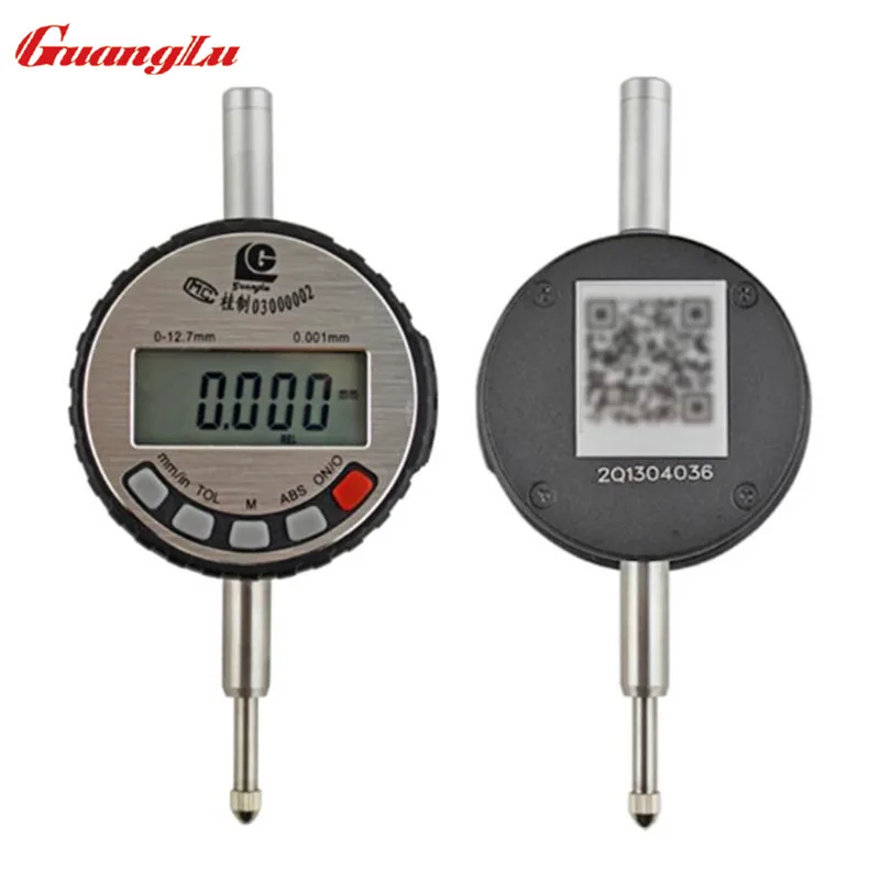 GUANGLU Dial Gauge 0-12.7*0.001mm Digital Dial Indicator Electronic Measurement Instruments