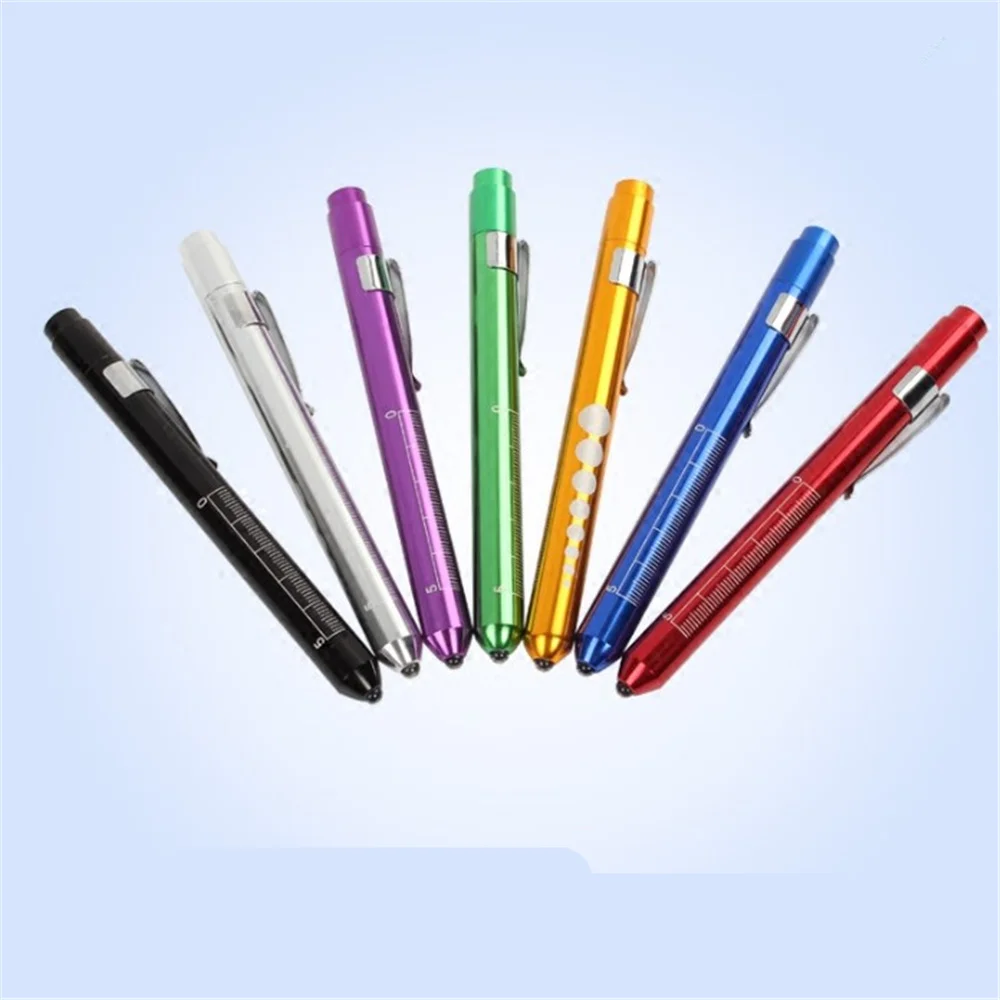 1Pc Mini surgical nurse physician pocket pen Emergency Light Penlight Optometry Equipment Color Randomly