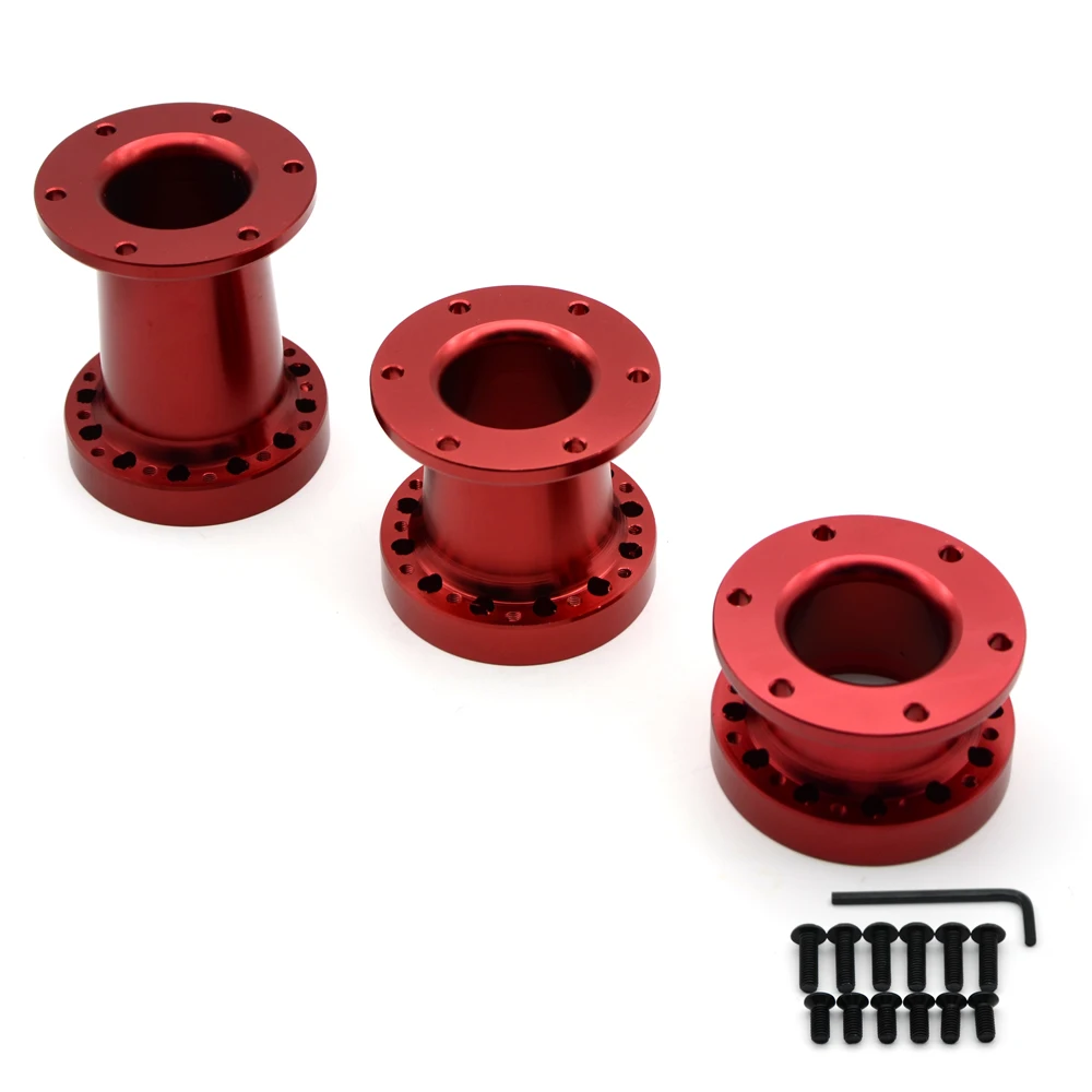 

Universal Steering Wheel Hub Spacer 51/76/101 MM Steering Wheel Hub Boss Kit Adapter Spacer Red