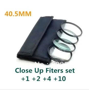 

4 pcs 40.5mm 40.5 mm Close up Macro +1 +2 +4 +10 SLR Lens Filter Kit Set For 40.5mm Lens filter