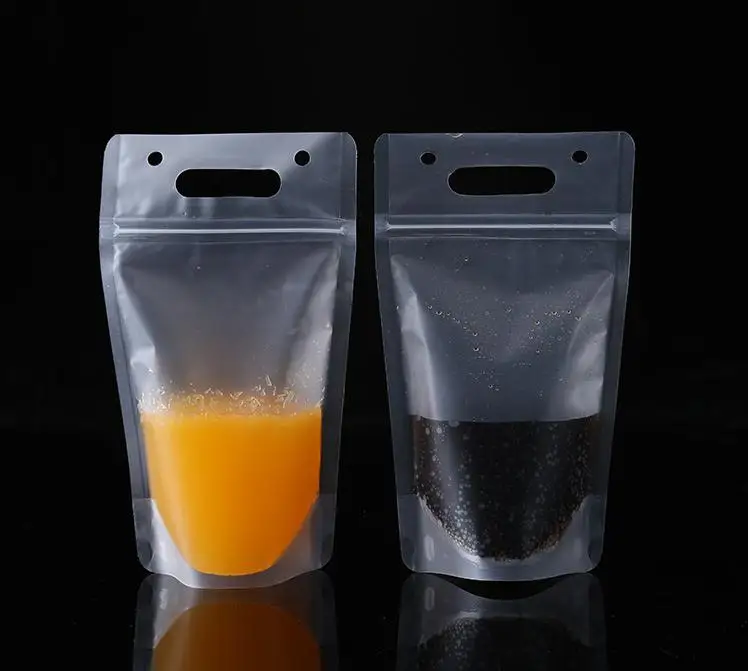 

1000pcs 450ml Transparent Self-sealed Plastic Beverage Bag DIY Drink Container Drinking Bag Fruit Juice Food Storage Bag SN1202