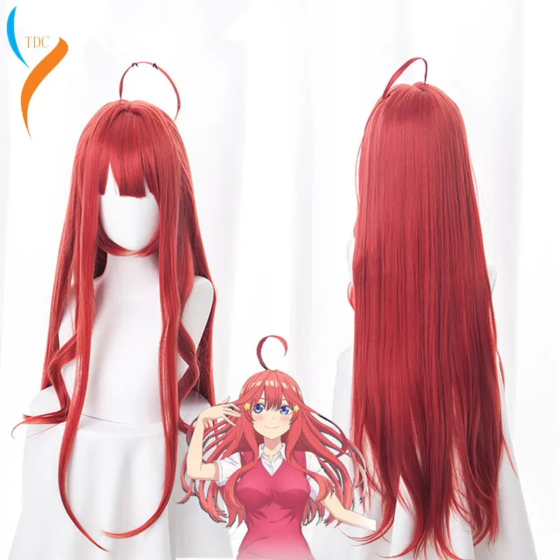 Nakano Itsuki Cosplay Wig Anime Gotoubun No Hanayome The Quintessential Quintuplets Women Red Cosplay Wig Nakano Itsuki