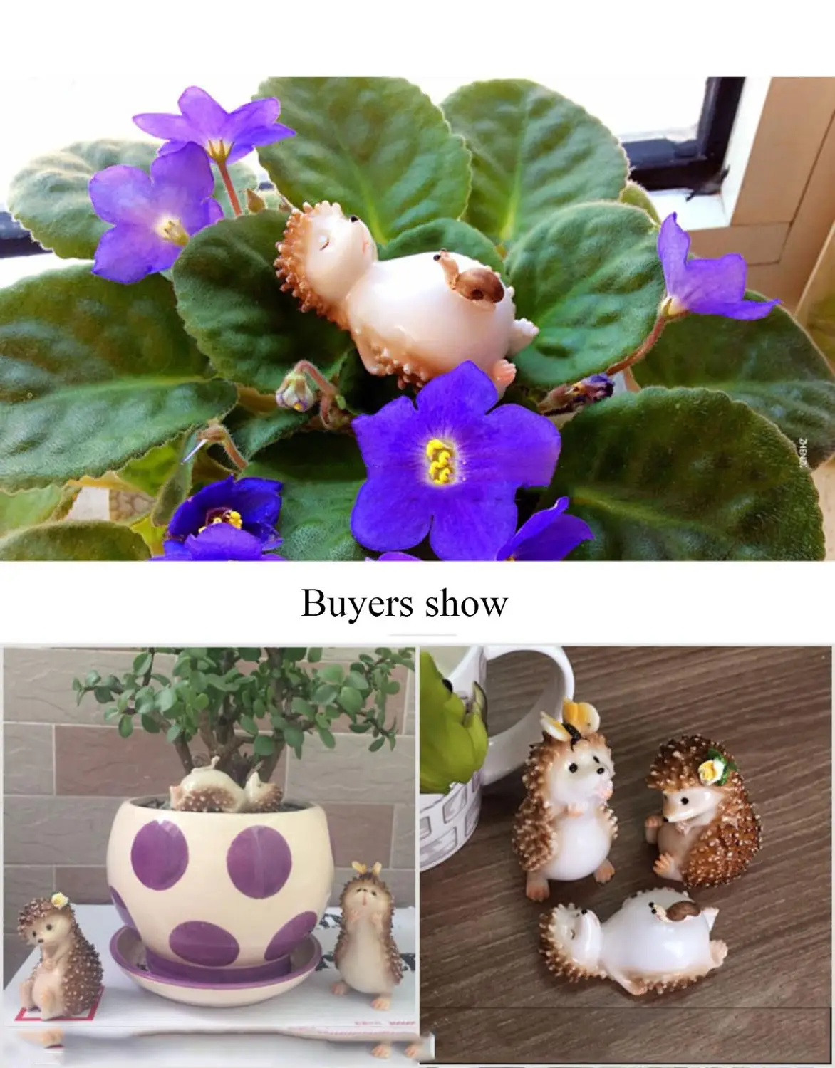 Resin Cute Little Hedgehog Refrigerator Stickers Home Living Room Figurines Crafts Hotel Office Desktop Furnishing Decoration