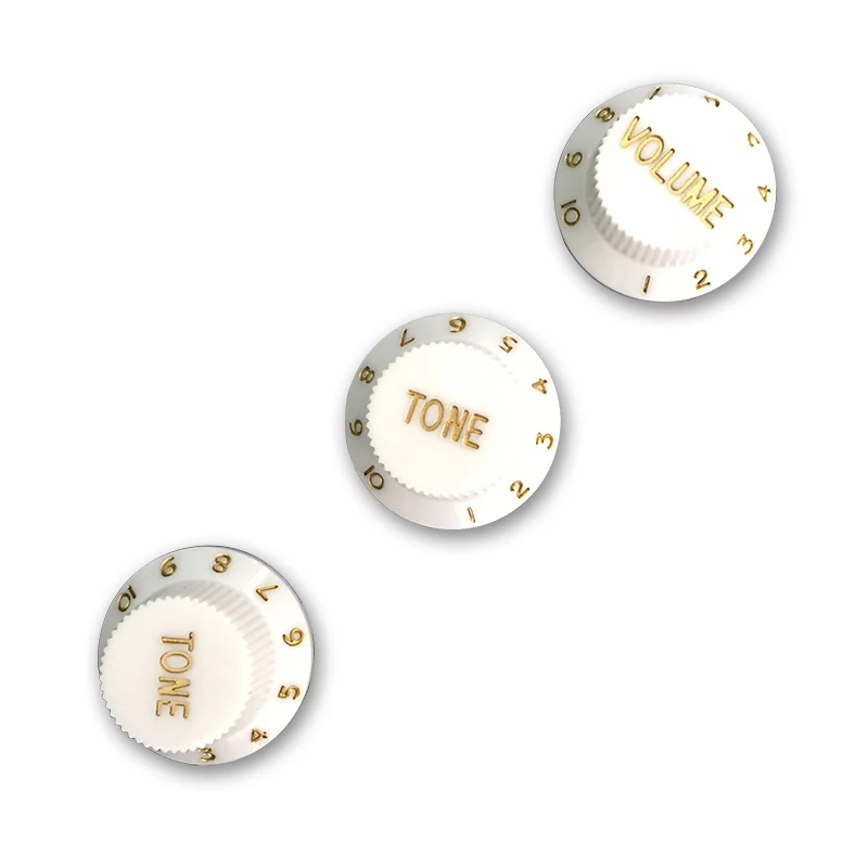 Guitar Parts Set of 3 PCS Stratocaster style 2 Tone & 1 Volume For Stratocaster Strat ST Guitar Control knobs, Various Color