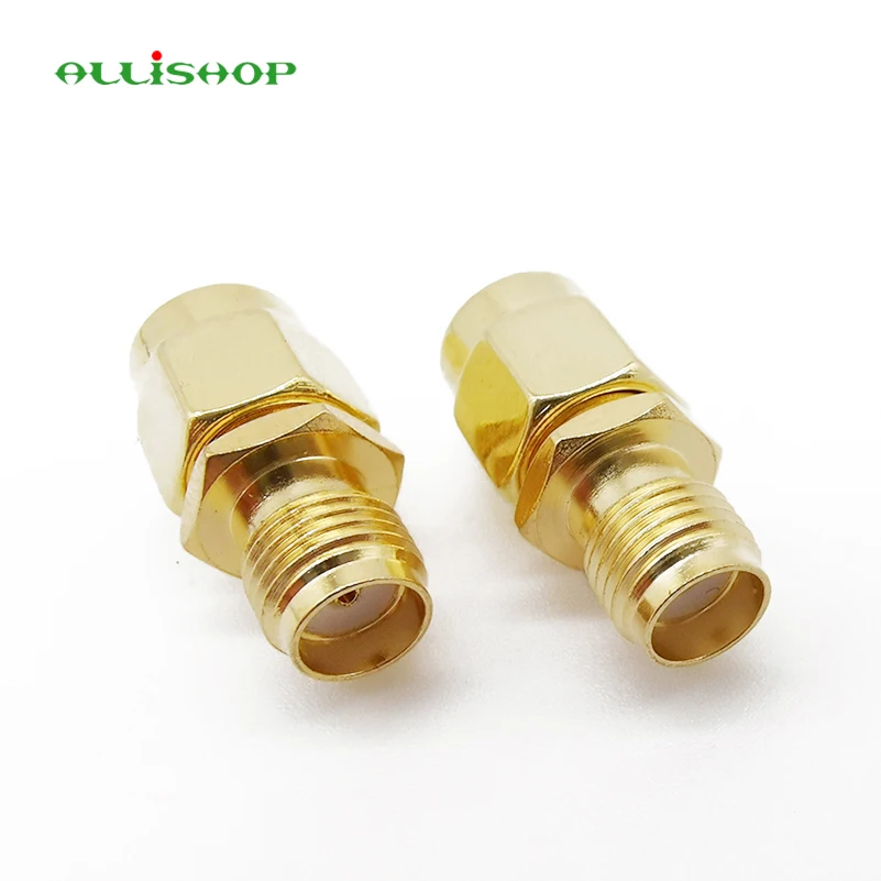 Allishop Rf Sma Connector Sma Vrouwelijk Naar Rp Sma Male Plug Connectors Adapter Vergulde Rechte Coax Rf Adapters