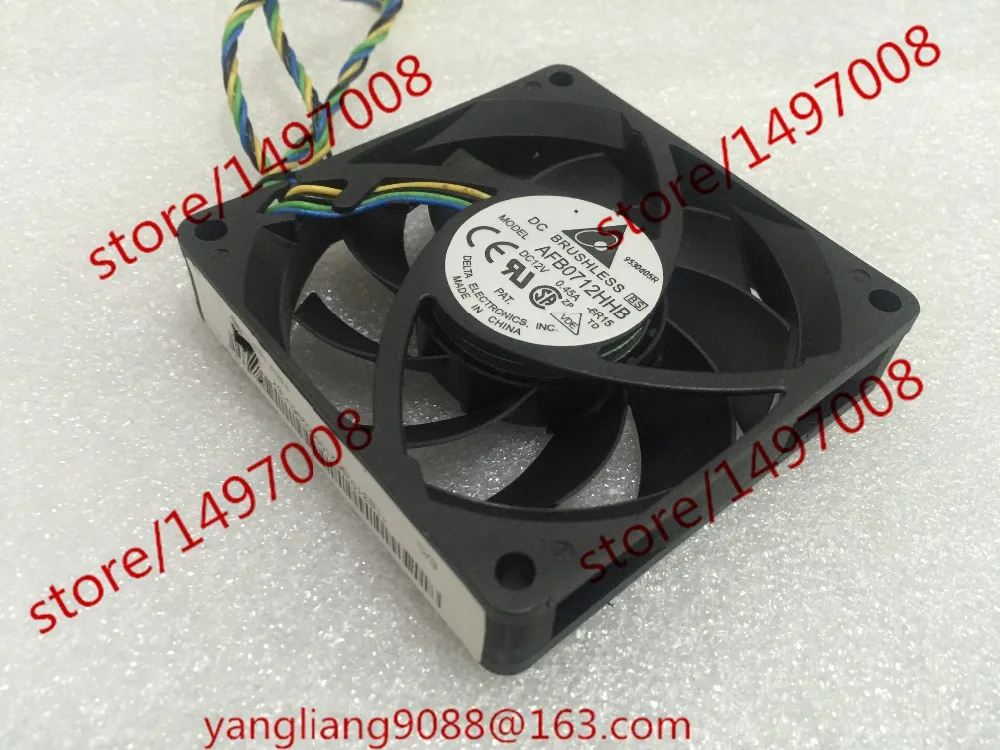 

Delta Electronics AFB0712HHB 6R15 DC 12V 0.45A 70x70x15mm Server Cooling Fan