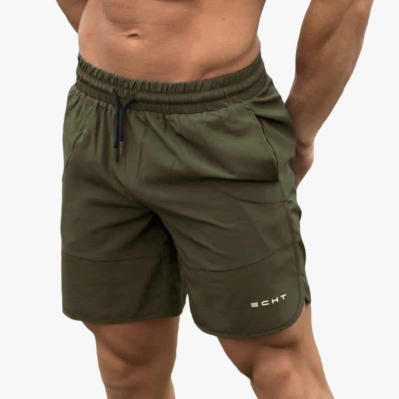 Pantalones cortos deportivos de secado rápido para hombre, Bermudas de entrenamiento para gimnasio, culturismo, playa, Verano