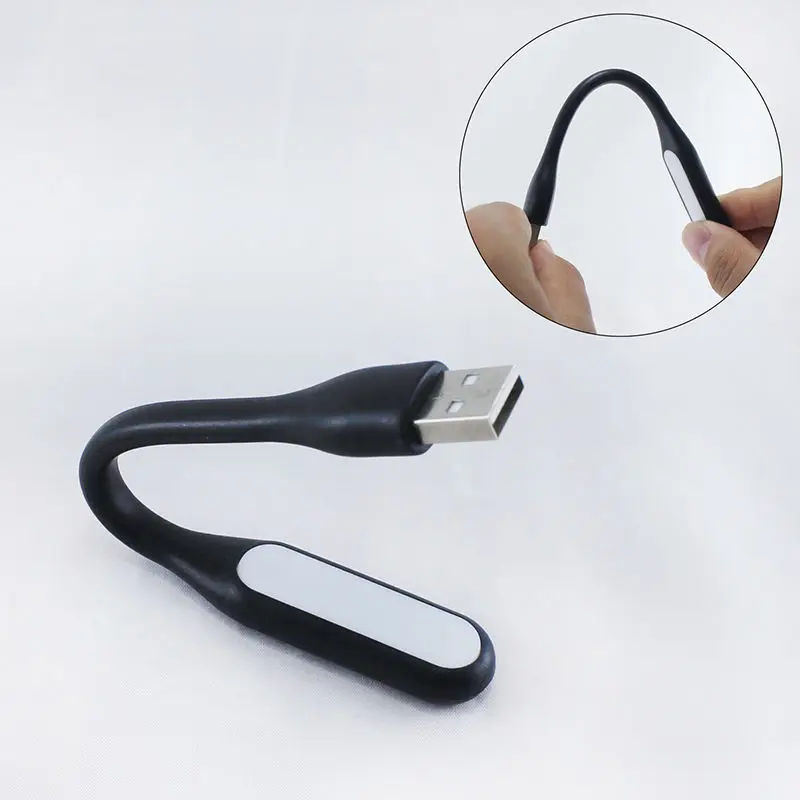 100% 새로운 오리지널 USB Led 책 램프 독서 조명 미니 칩 조정 가능한 조명 화이트/블루/그린/레드/블랙, 무료 배송