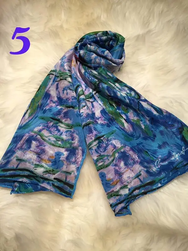 fashion All-match women 100% silk scarf wrap shawl MIXED COLOR size 160*42cm #2747