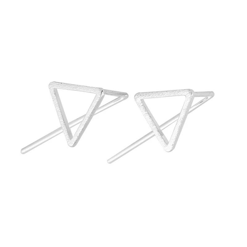 Bulk Order 10Pairs Simple Big Triangle Earrings Ear Climbers For Women Ear Crawler Gift for Girls Jewelry Can Mix Color