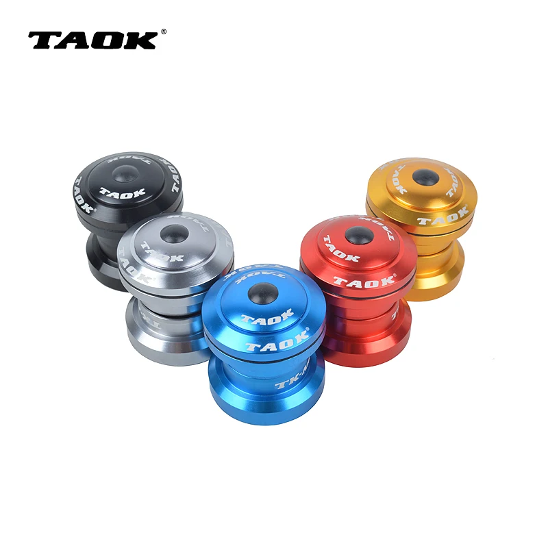 TAOK Mountain Bike Road Bike Fixed Gear Bike Headsets External Headsets Sealed Cartridge Bearings CNC 34mm Bicycle Parts 5Colors