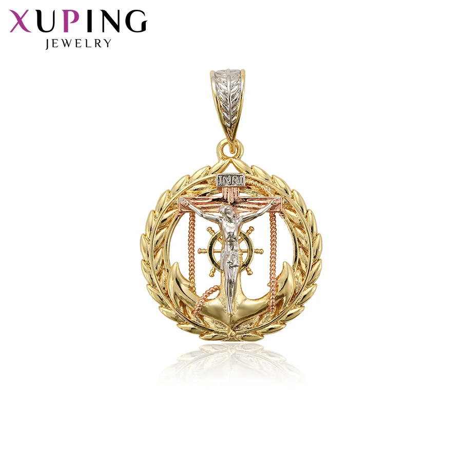 Xuping Religion Series Type Sliding Muticolor Plated Pendant for Women Pretty Birthday Gift 34356