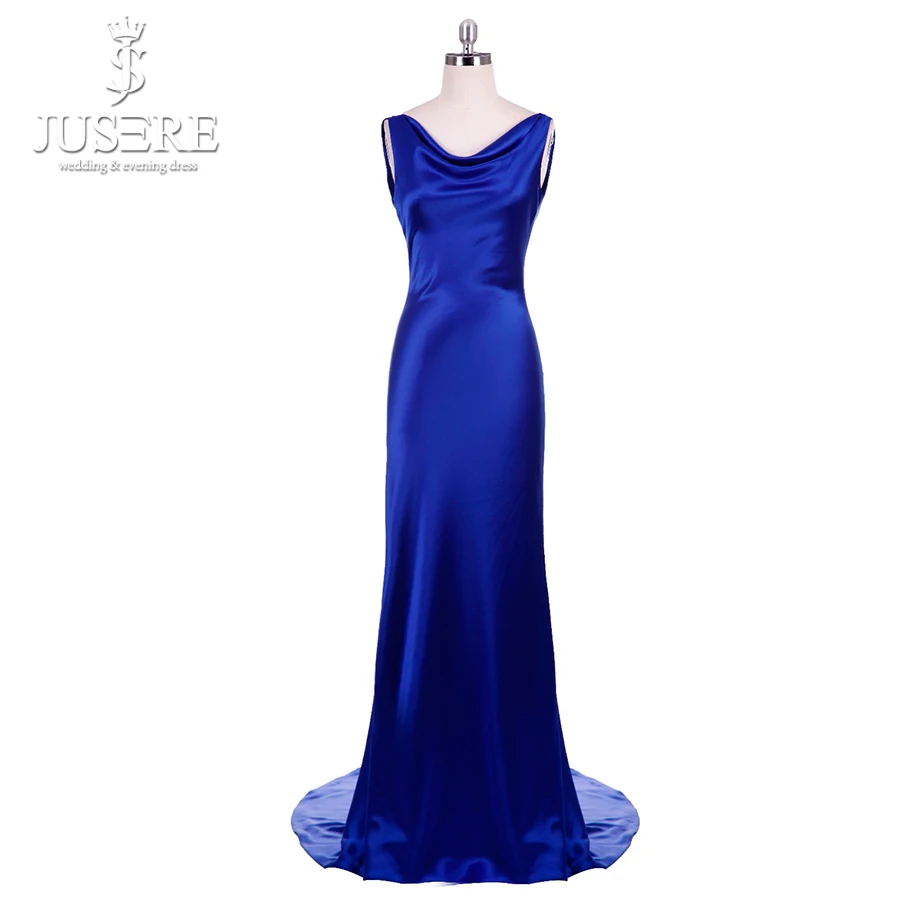 Elegant Long Celebrity Dress Sexy Sheath V-neck Strap Flowing Slim Elegant Women Silky Formal Gown Backless Evening Gown